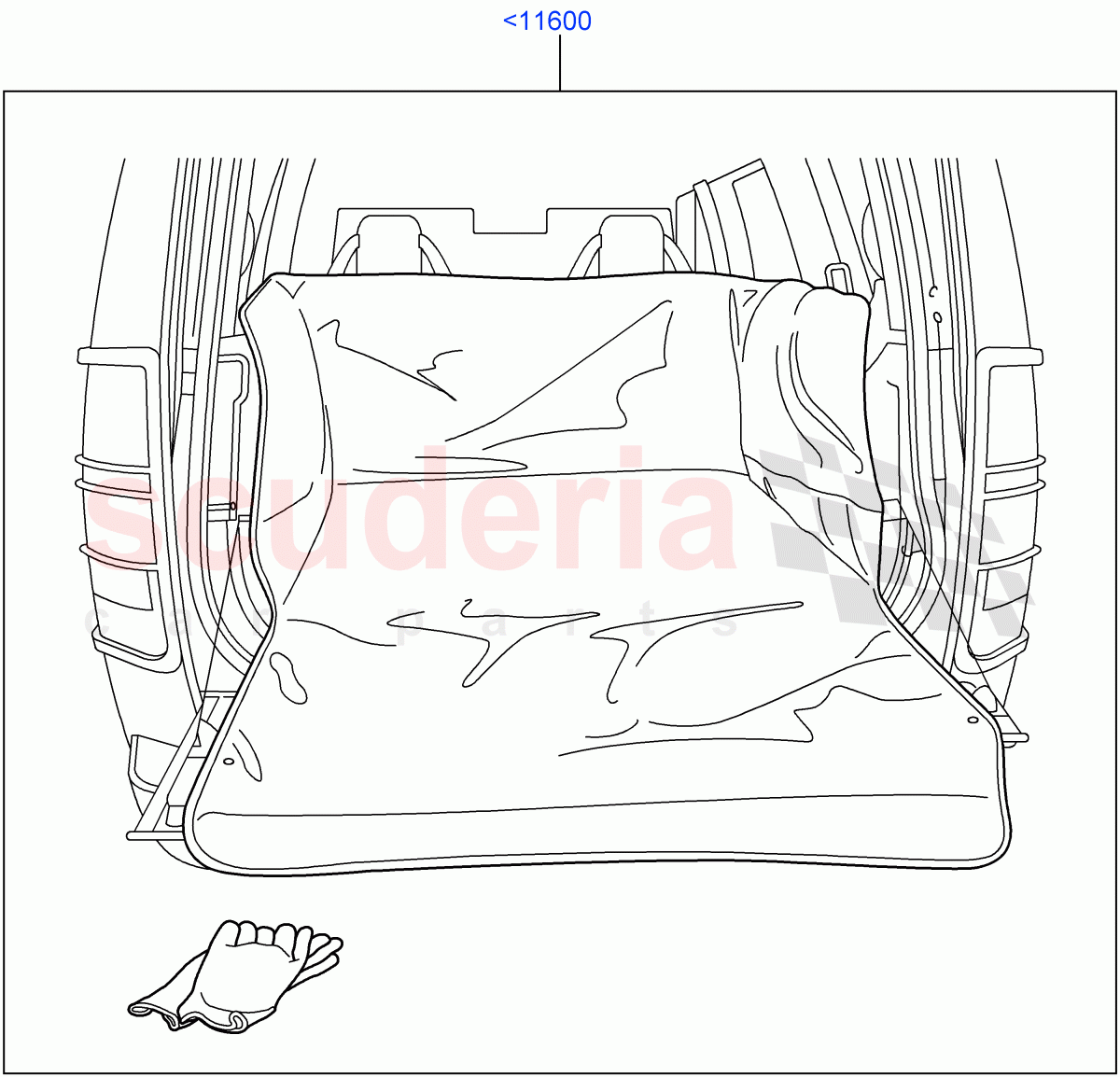 Interior Dress Up(Accessory, Luggage Compartment Liner)((V)FROMAA000001) of Land Rover Land Rover Discovery 4 (2010-2016) [5.0 OHC SGDI NA V8 Petrol]