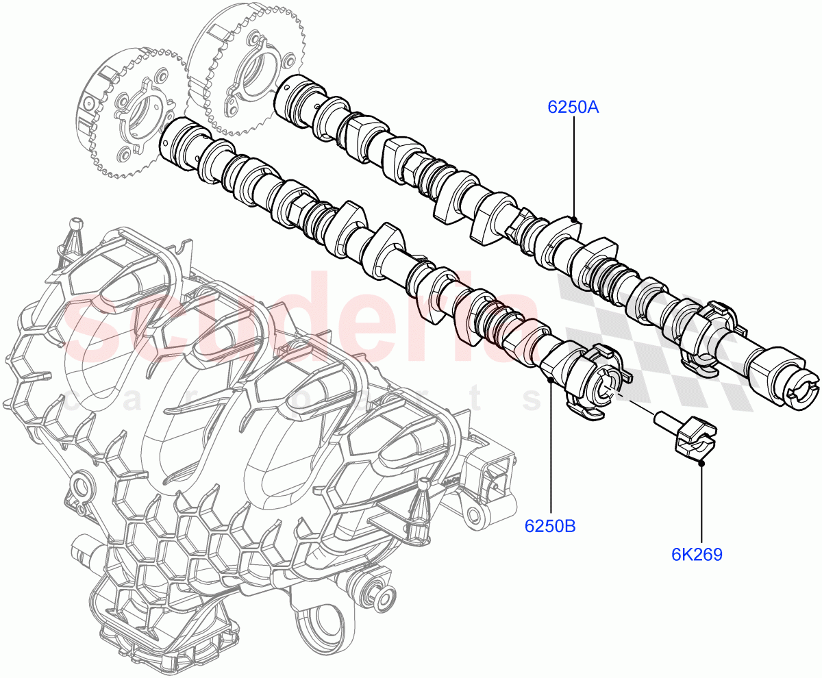 Camshaft (2.0L 16V TIVCT T/C 240PS Petrol, Changsu (China)) ((V) FROMEG000001) of Land Rover Land Rover Discovery Sport (2015+) [2.0 Turbo Petrol GTDI]