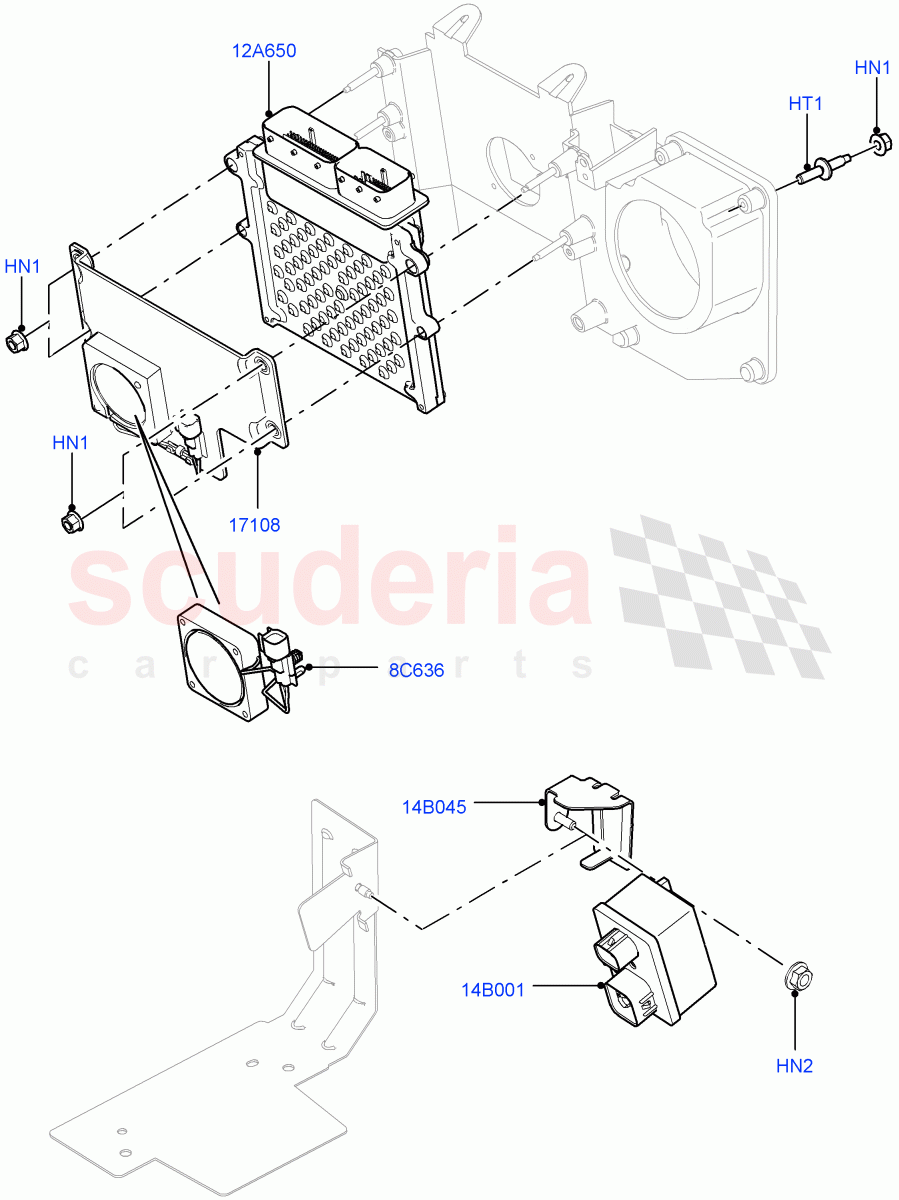 Engine Modules And Sensors(3.0 V6 Diesel)((V)FROMAA000001) of Land Rover Land Rover Discovery 4 (2010-2016) [3.0 Diesel 24V DOHC TC]