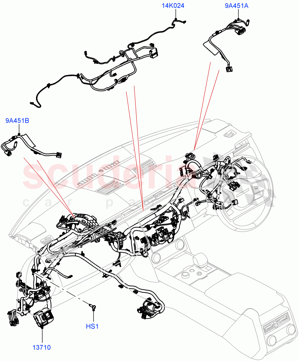Facia Harness of Land Rover Land Rover Range Rover (2022+) [4.4 V8 Turbo Petrol NC10]