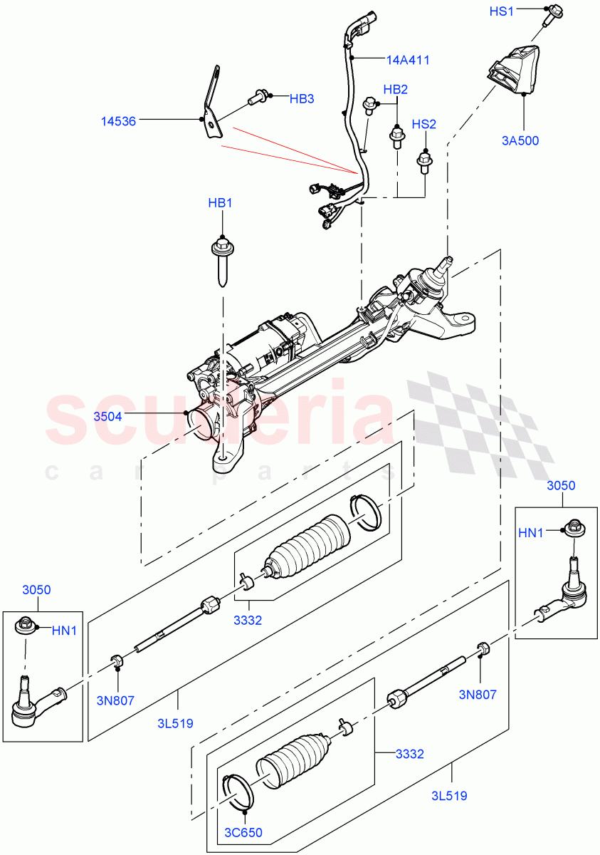 Steering Gear of Land Rover Land Rover Range Rover (2012-2021) [2.0 Turbo Petrol GTDI]