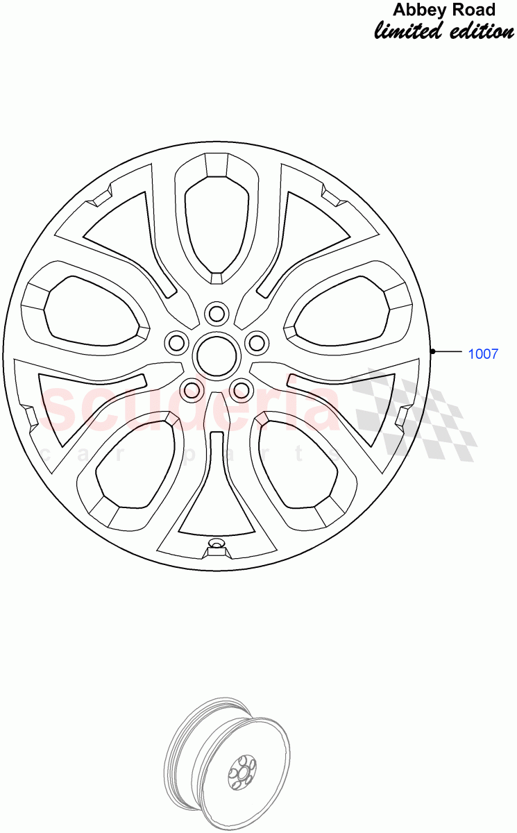Wheels (Abbey Road LE) (Halewood (UK)) ((V) FROMFH000001) of Land Rover Land Rover Range Rover Evoque (2012-2018) [2.0 Turbo Petrol GTDI]