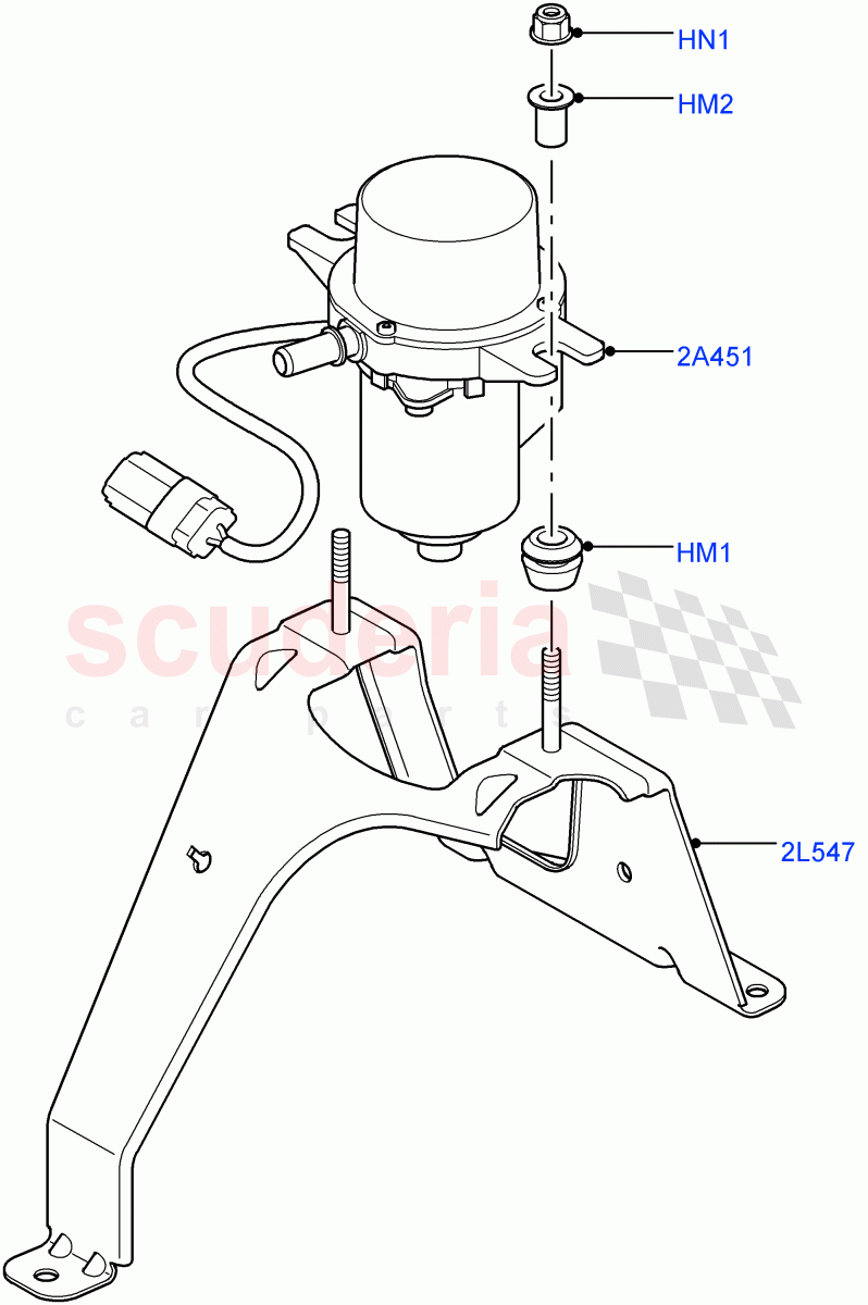 Vacuum Pump(AJ Petrol 4.4 V8 EFI (220KW),AJ Petrol 4.2 V8 Supercharged)((V)TO9A999999) of Land Rover Land Rover Range Rover Sport (2005-2009) [2.7 Diesel V6]