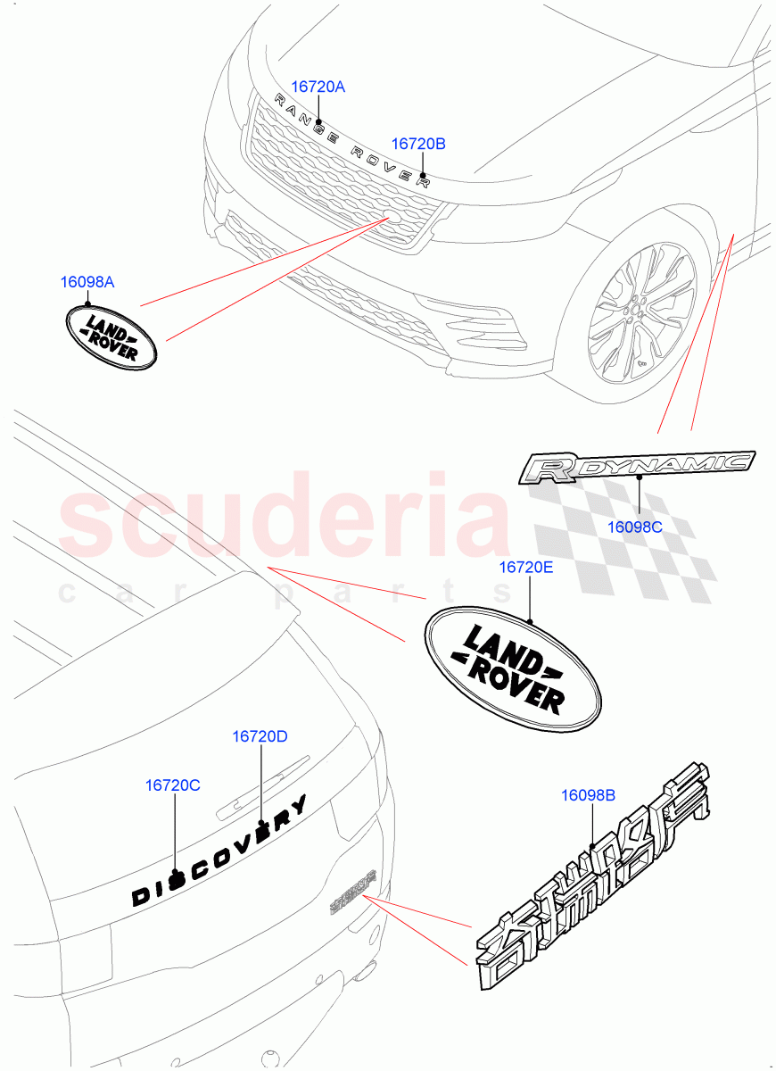 Name Plates(Changsu (China))((V)FROMFG000001) of Land Rover Land Rover Discovery Sport (2015+) [2.2 Single Turbo Diesel]