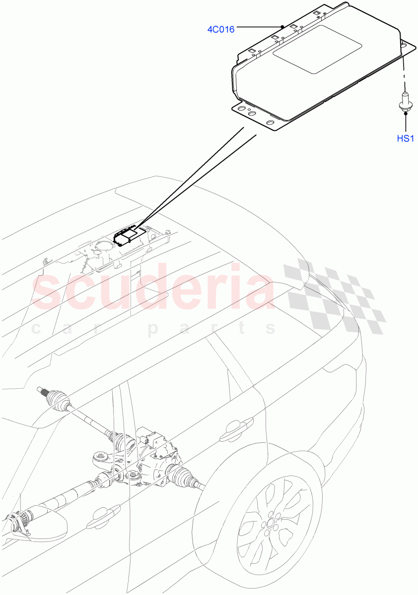 Rear Axle Modules And Sensors (Torque Vectoring By Braking (TVBB)) of Land Rover Land Rover Range Rover Sport (2014+) [2.0 Turbo Petrol AJ200P]