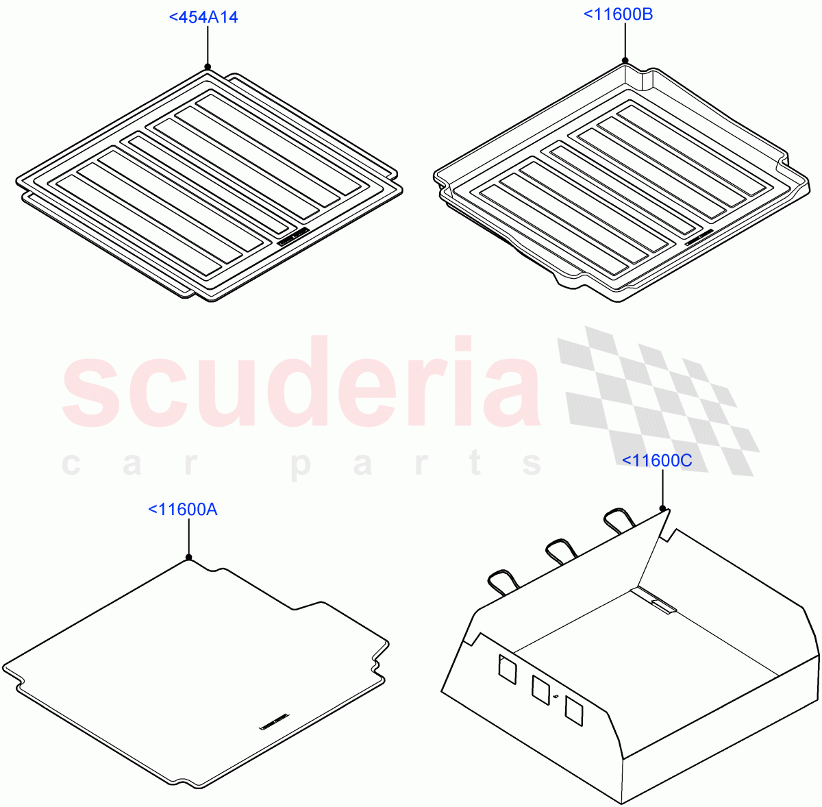 Loadspace Protection Mats(Accessory) of Land Rover Land Rover Range Rover (2012-2021) [2.0 Turbo Petrol AJ200P]