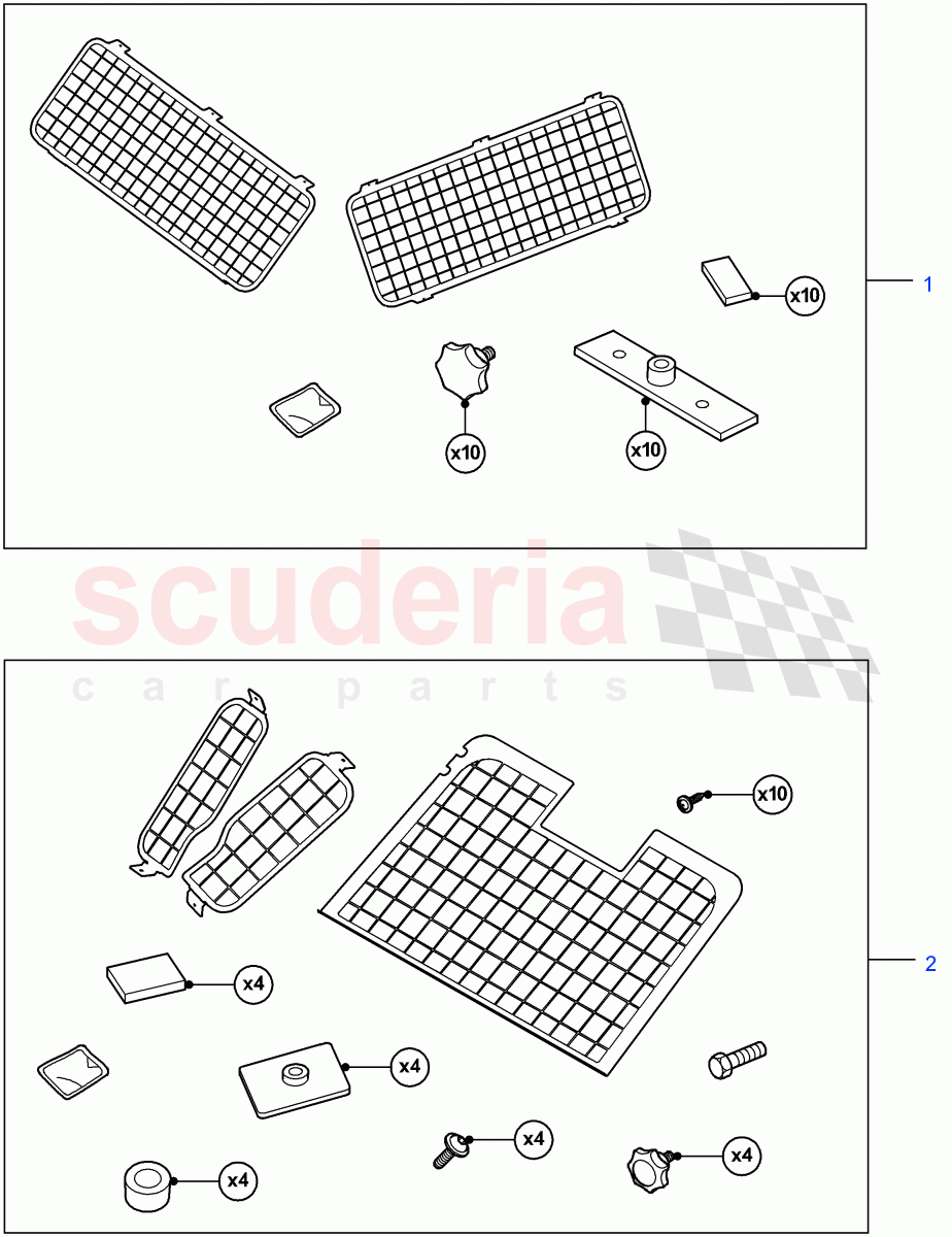 Window Guards ((V) FROMDA000001) of Land Rover Land Rover Defender (2007-2016)