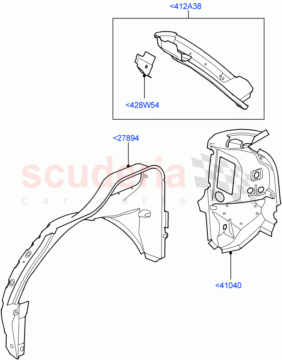 Side Panels - Outer ((V) TO9A999999) of Land Rover Land Rover Range Rover Sport (2005-2009) [2.7 Diesel V6]