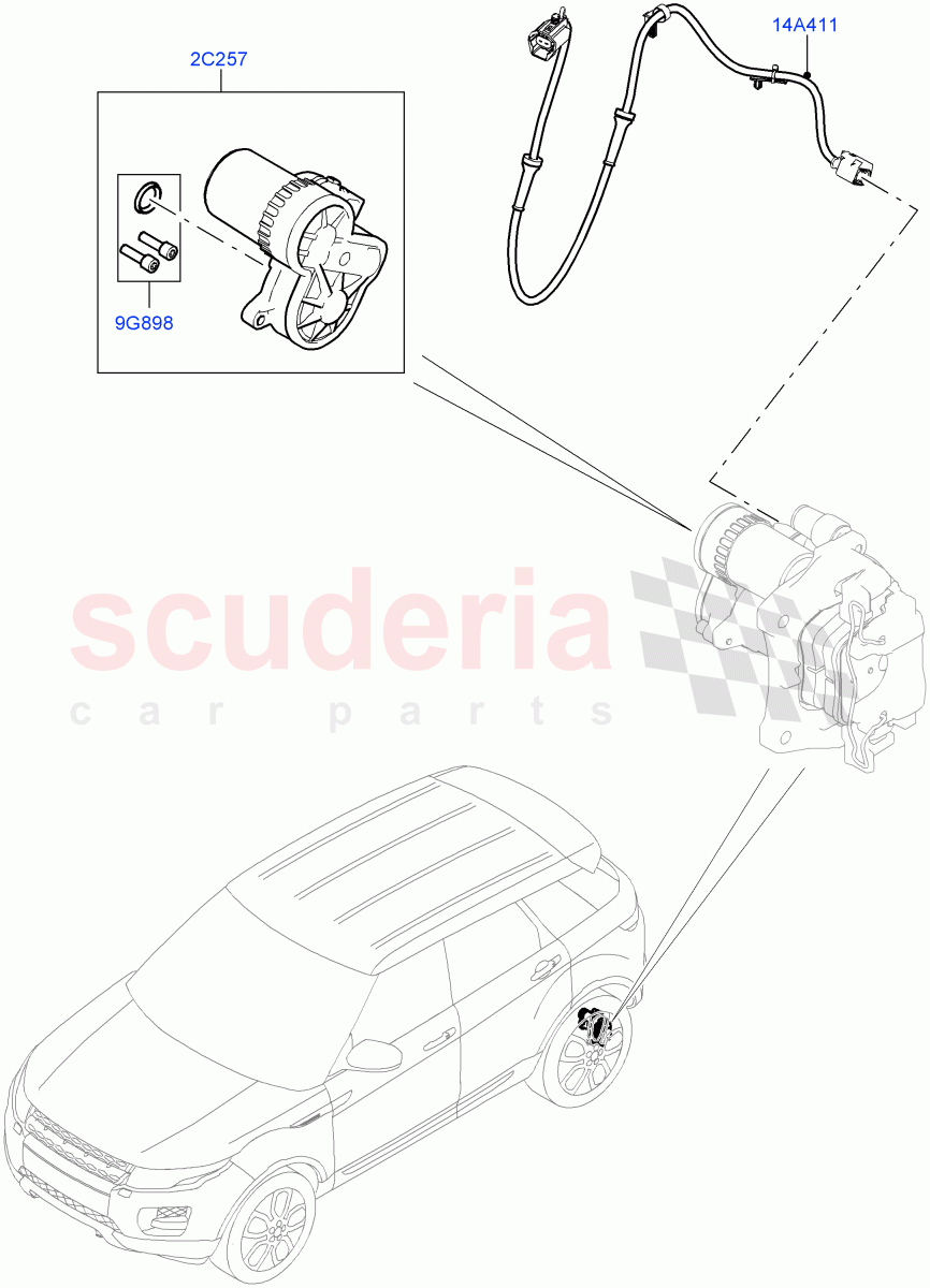 Parking Brake (Itatiaia (Brazil)) ((V) FROMGT000001) of Land Rover Land Rover Range Rover Evoque (2012-2018) [2.0 Turbo Petrol GTDI]