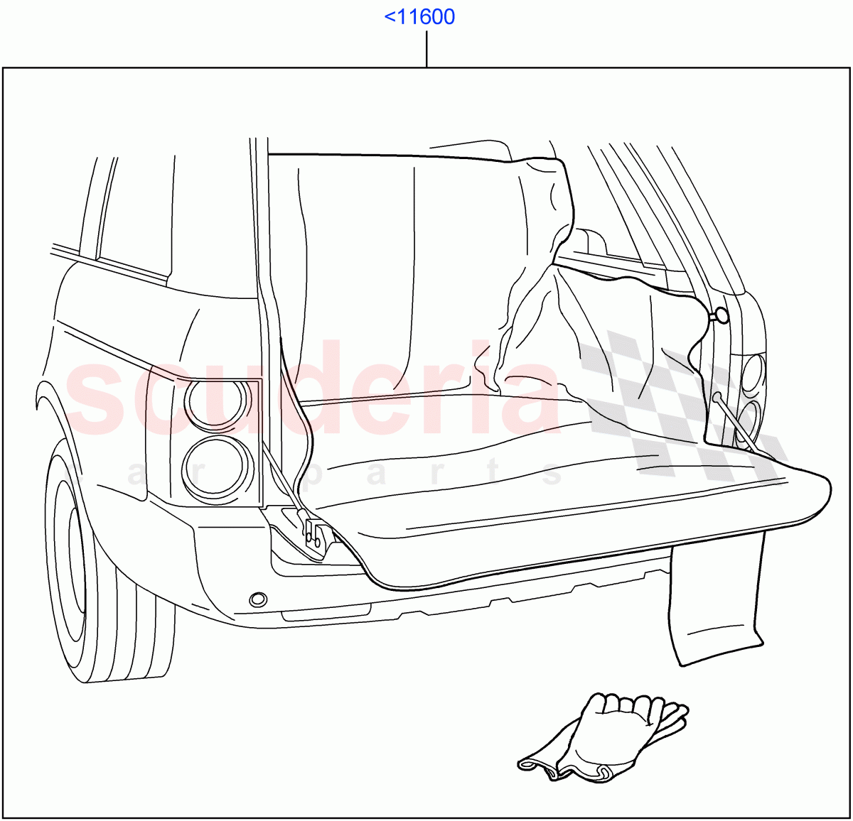 Interior Dress Up (Luggage Compartment Liner, Accessory) ((V) FROMAA000001) of Land Rover Land Rover Range Rover (2010-2012) [5.0 OHC SGDI NA V8 Petrol]