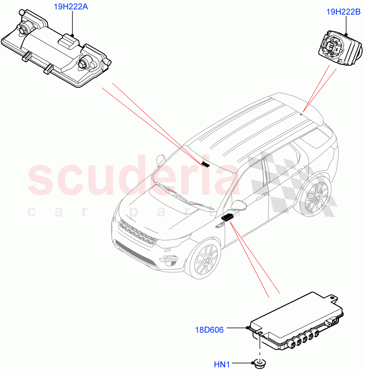 Camera Equipment(Itatiaia (Brazil))((V)FROMGT000001) of Land Rover Land Rover Discovery Sport (2015+) [2.0 Turbo Petrol GTDI]