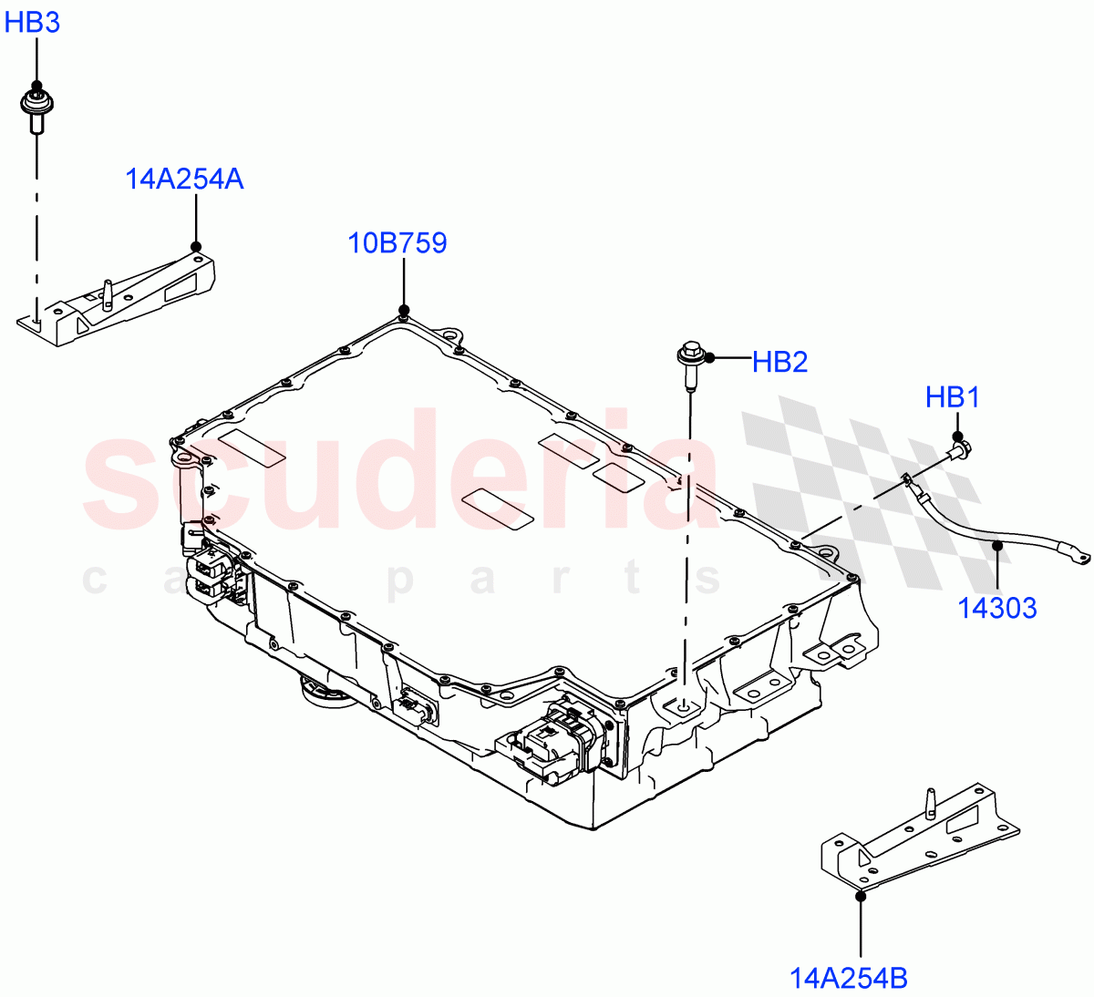 Hybrid Electrical Modules (Traction Battery) (Electric Engine Battery-PHEV) ((V) FROMMA000001) of Land Rover Land Rover Range Rover Velar (2017+) [2.0 Turbo Diesel AJ21D4]