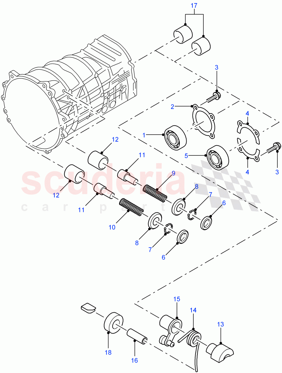 Manual Transmission Components((V)FROM7A000001) of Land Rover Land Rover Defender (2007-2016)