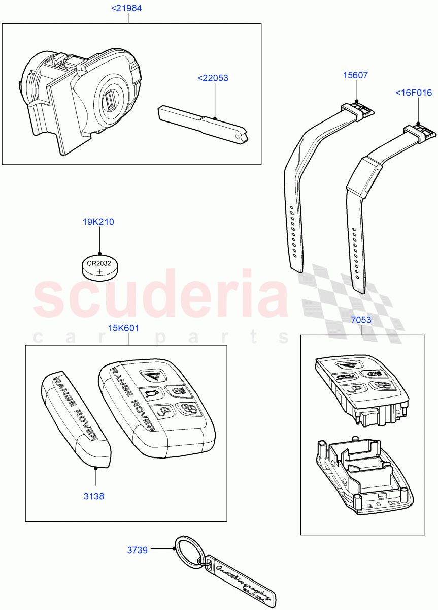 Vehicle Lock Sets And Repair Kits of Land Rover Land Rover Range Rover (2012-2021) [2.0 Turbo Petrol AJ200P]