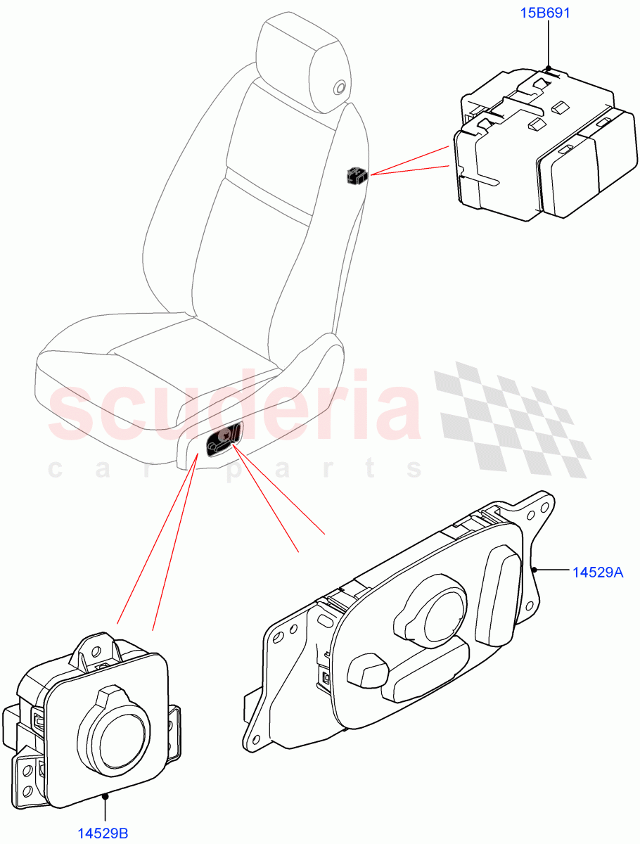 Switches(Seats) of Land Rover Land Rover Defender (2020+) [3.0 I6 Turbo Petrol AJ20P6]