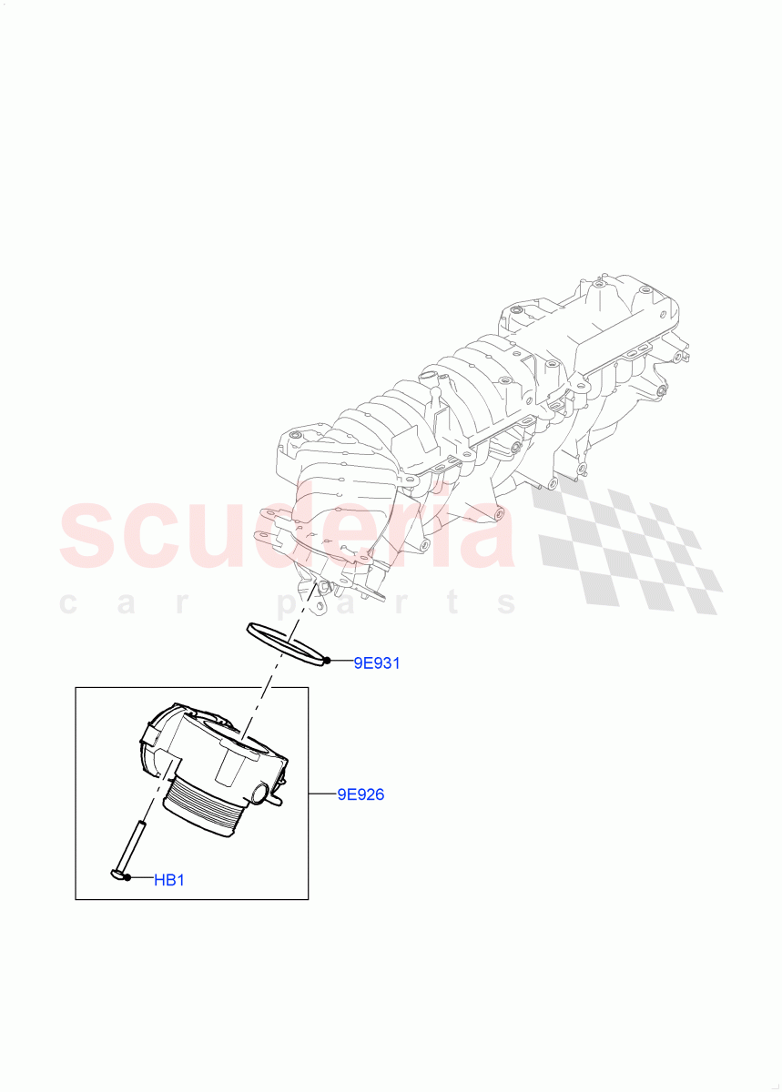 Throttle Housing(2.0L AJ21D4 Diesel Mid)((V)FROMMA000001) of Land Rover Land Rover Range Rover Velar (2017+) [2.0 Turbo Diesel AJ21D4]