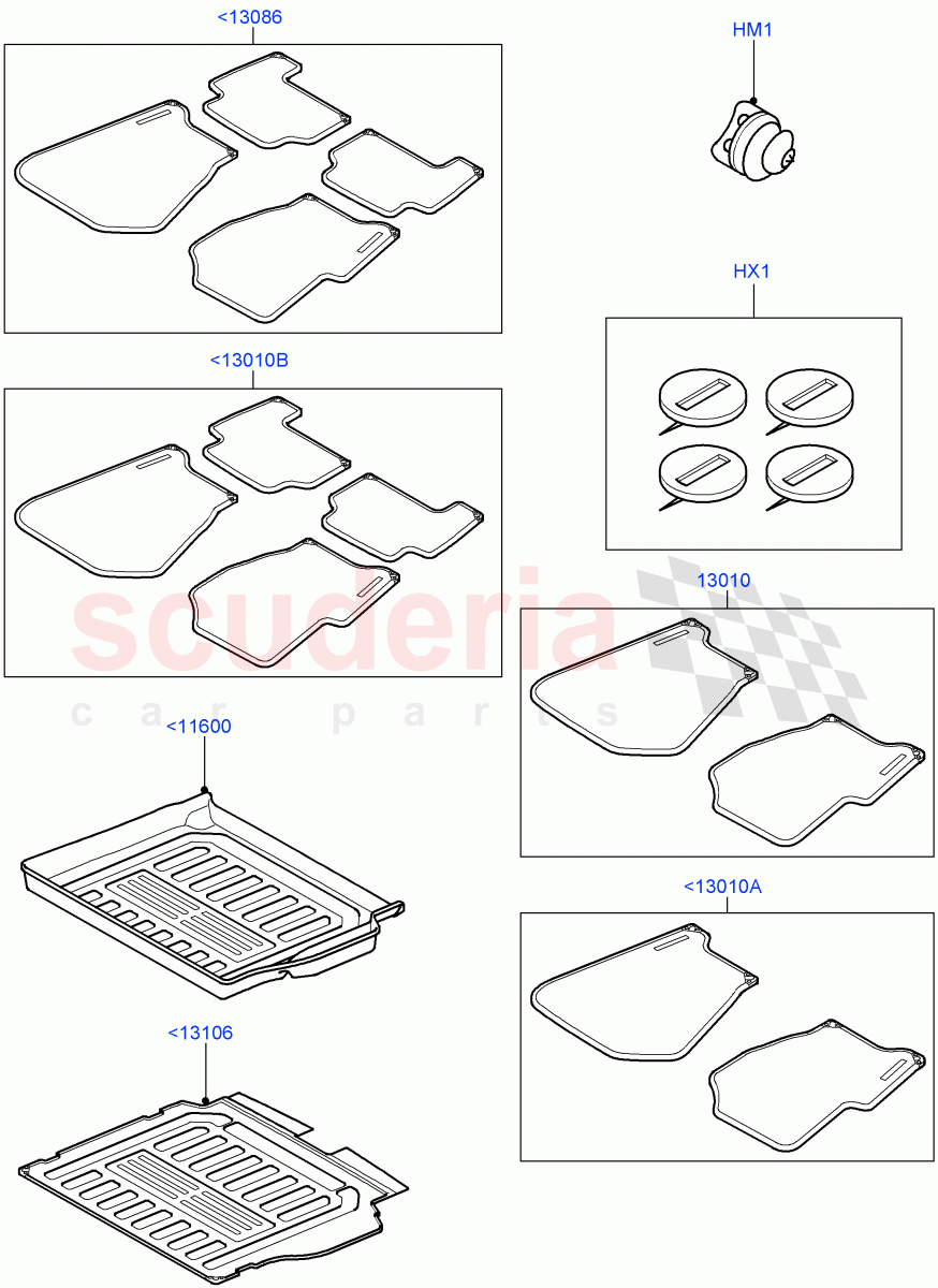 Interior Dress Up(Accessory, Floor Mats)((V)TO9A999999) of Land Rover Land Rover Range Rover Sport (2005-2009) [2.7 Diesel V6]