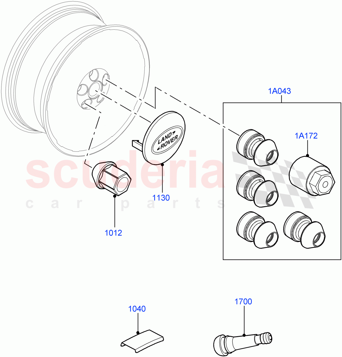 Wheels (Additional Equipment) (Changsu (China)) ((V) FROMFG000001) of Land Rover Land Rover Discovery Sport (2015+) [2.2 Single Turbo Diesel]