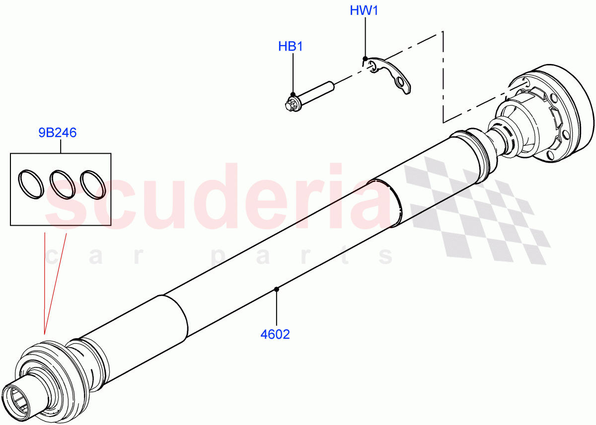 Drive Shaft - Front Axle Drive (Propshaft) of Land Rover Land Rover Range Rover (2022+) [4.4 V8 Turbo Petrol NC10]