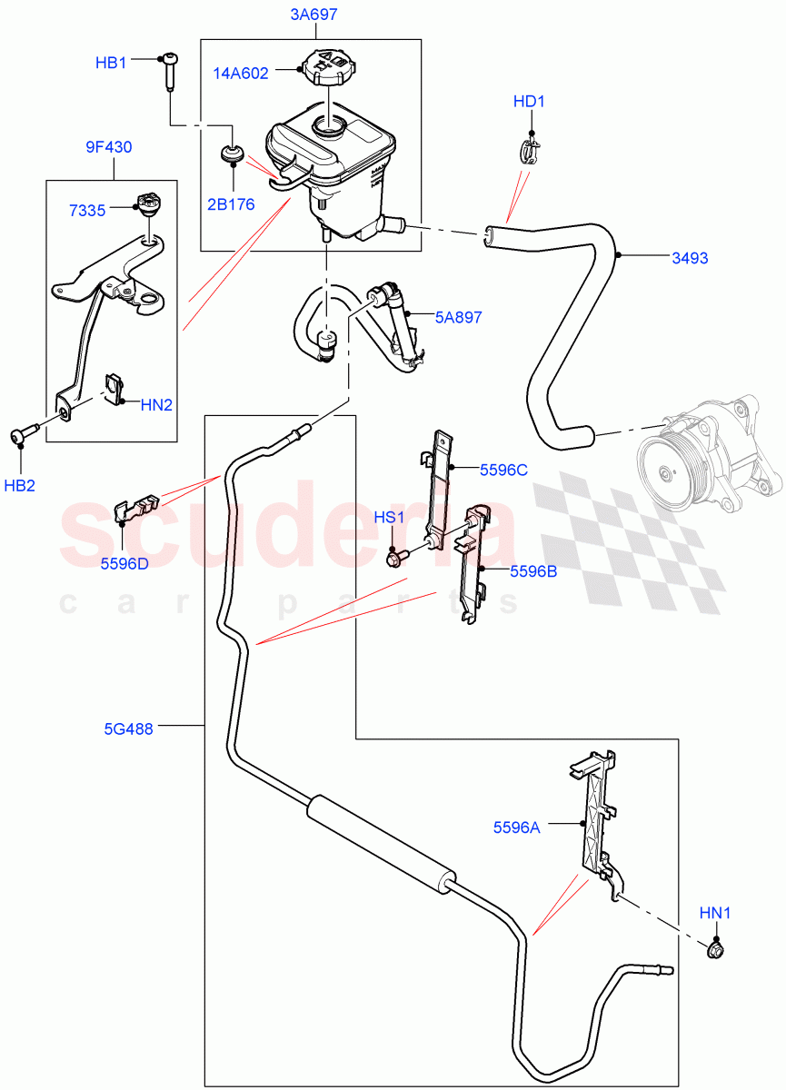 Active Anti-Roll Bar System(Cooler, Reservoir)(3.0L AJ20D6 Diesel High,Electronic Air Suspension With ACE,Sport Suspension w/ARC)((V)FROMMA000001) of Land Rover Land Rover Range Rover (2012-2021) [5.0 OHC SGDI SC V8 Petrol]