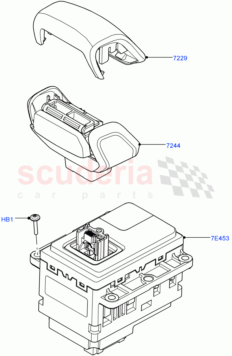 Gear Change-Automatic Transmission (Gear Shift Module) (8 Speed Auto Trans ZF 8HP76) ((V) FROMMA000001) of Land Rover Land Rover Range Rover Velar (2017+) [3.0 I6 Turbo Diesel AJ20D6]