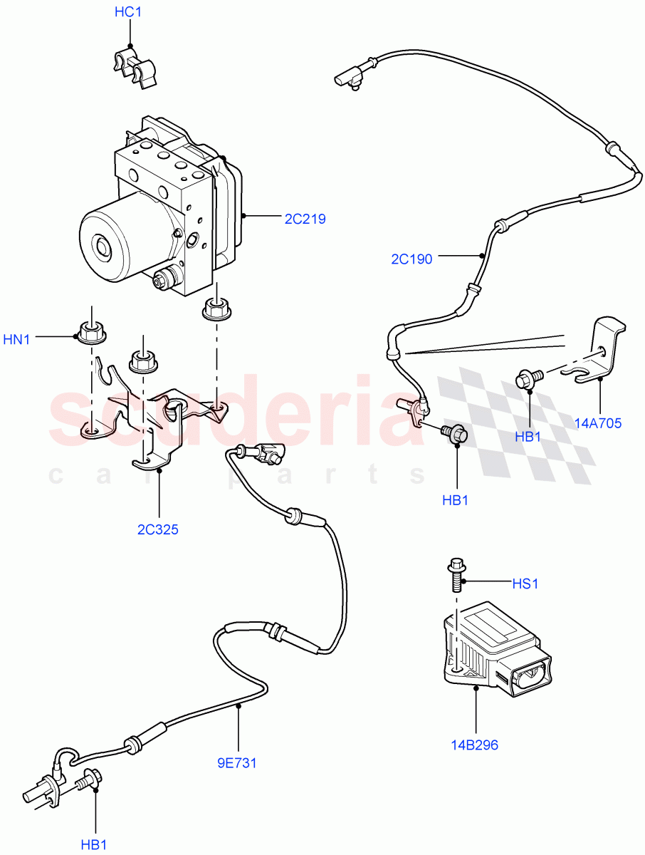 Anti-Lock Braking System((V)FROMAA000001) of Land Rover Land Rover Discovery 4 (2010-2016) [4.0 Petrol V6]