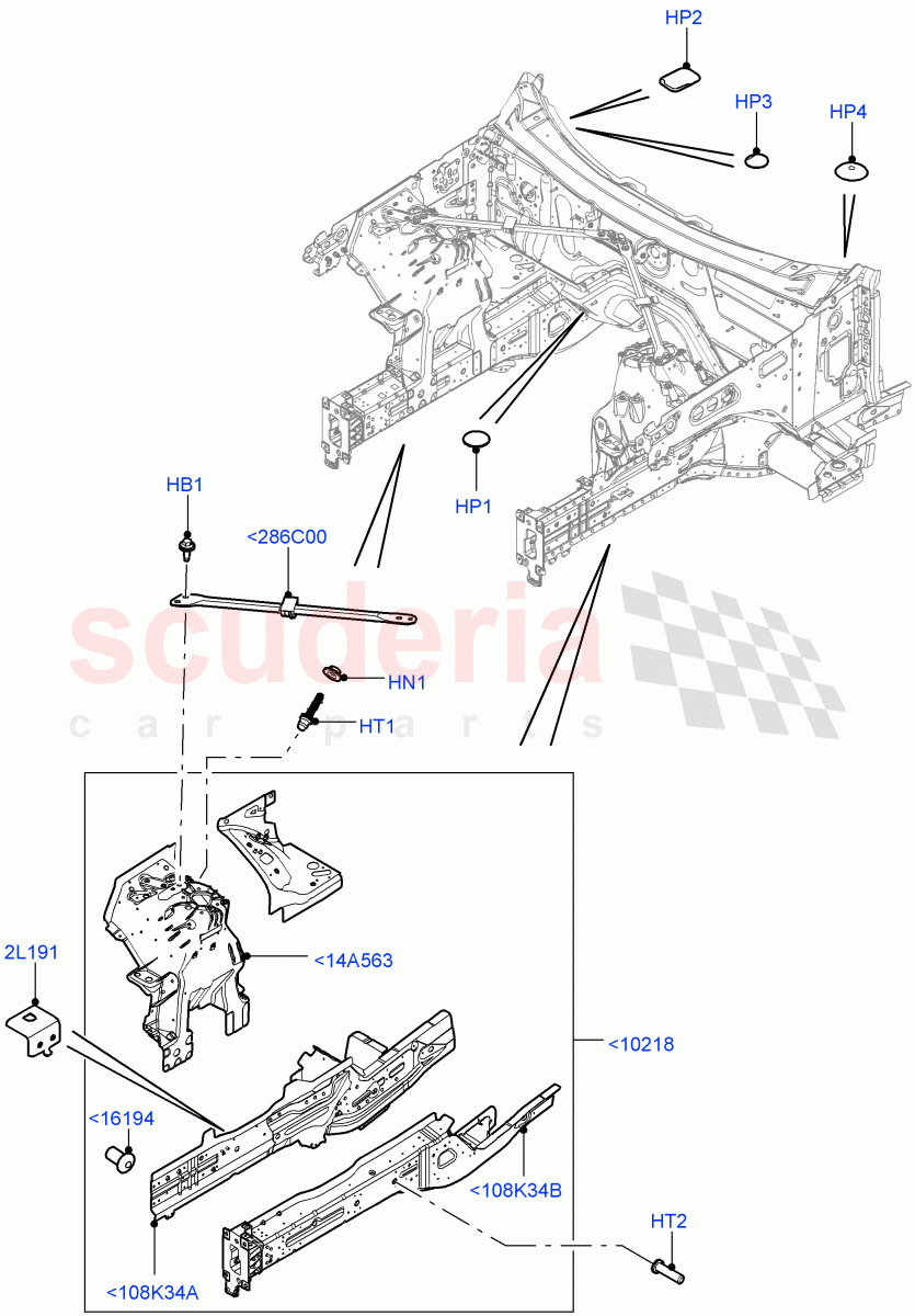 Front Panels, Aprons & Side Members(Reinforcement - Member) of Land Rover Land Rover Range Rover Sport (2014+) [2.0 Turbo Diesel]