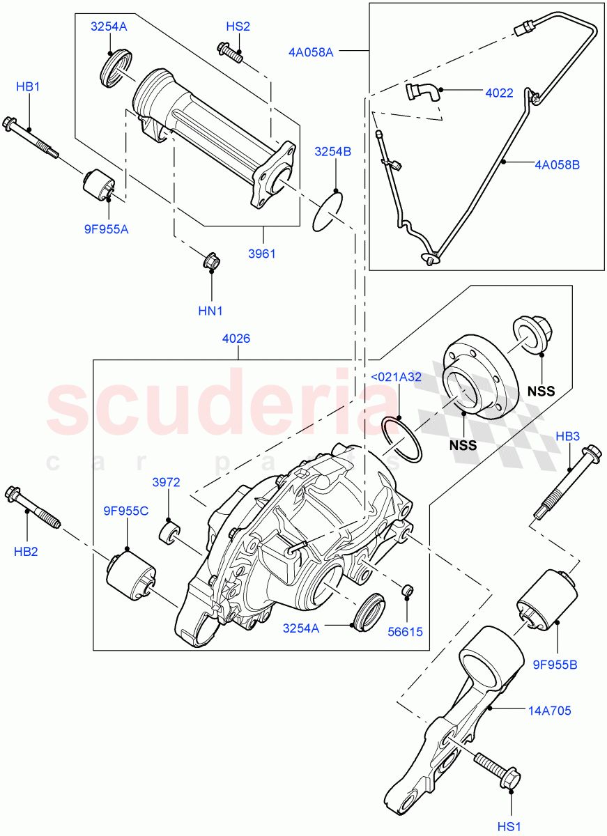 Front Axle Case((V)FROMAA000001) of Land Rover Land Rover Discovery 4 (2010-2016) [4.0 Petrol V6]