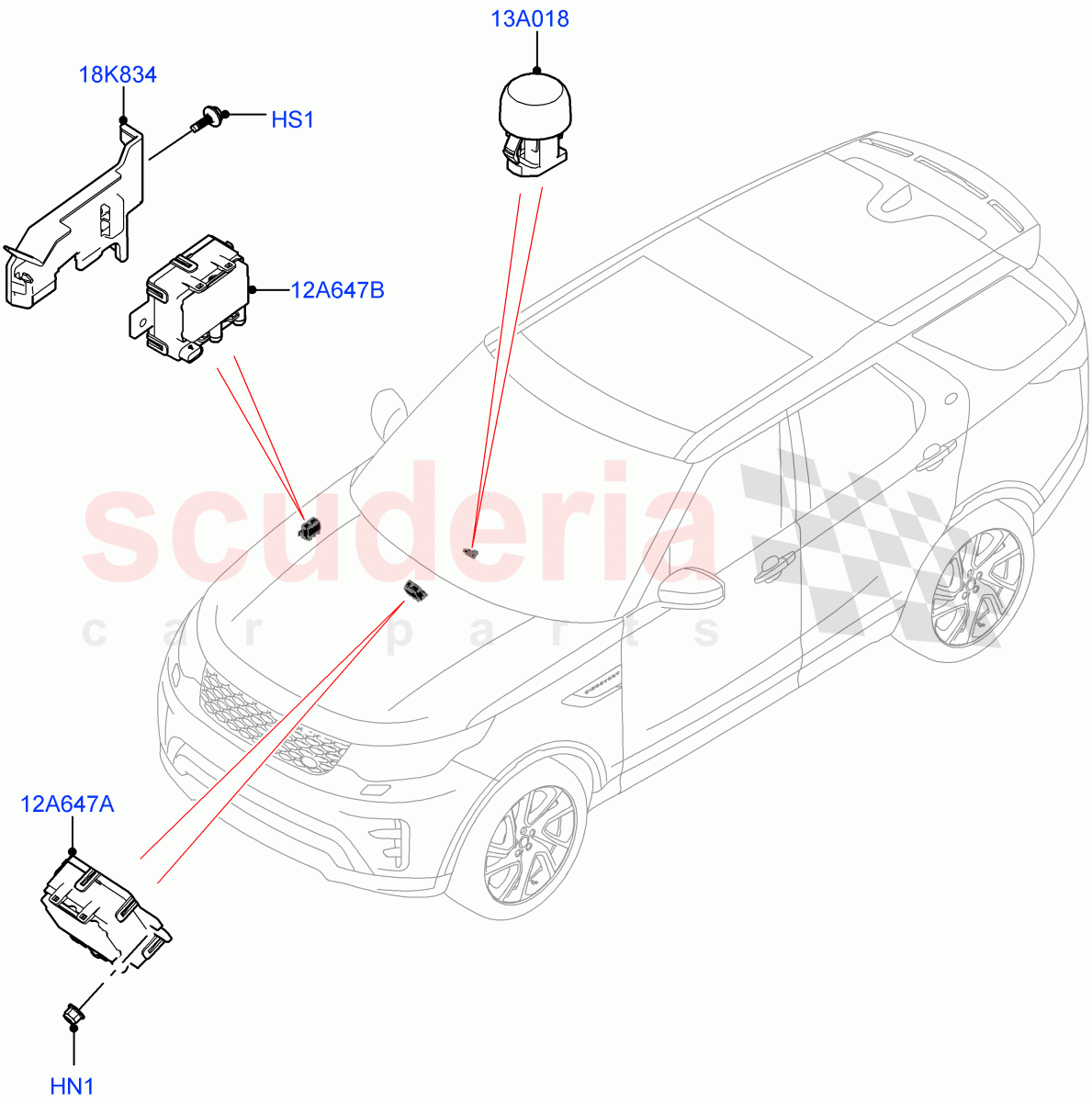 Air Conditioning And Heater Sensors (Nitra Plant Build) ((V) FROMM2000001) of Land Rover Land Rover Discovery 5 (2017+) [3.0 Diesel 24V DOHC TC]