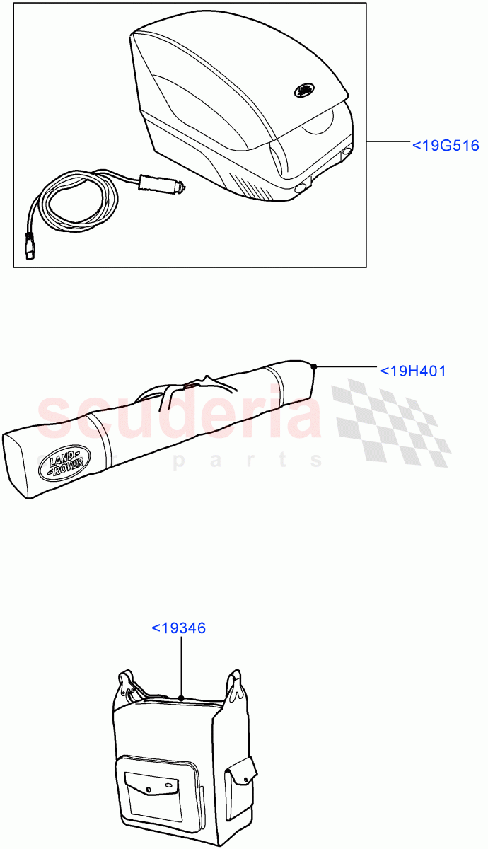 Touring Accessories(Accessory)(Itatiaia (Brazil)) of Land Rover Land Rover Range Rover Evoque (2019+) [2.0 Turbo Diesel AJ21D4]