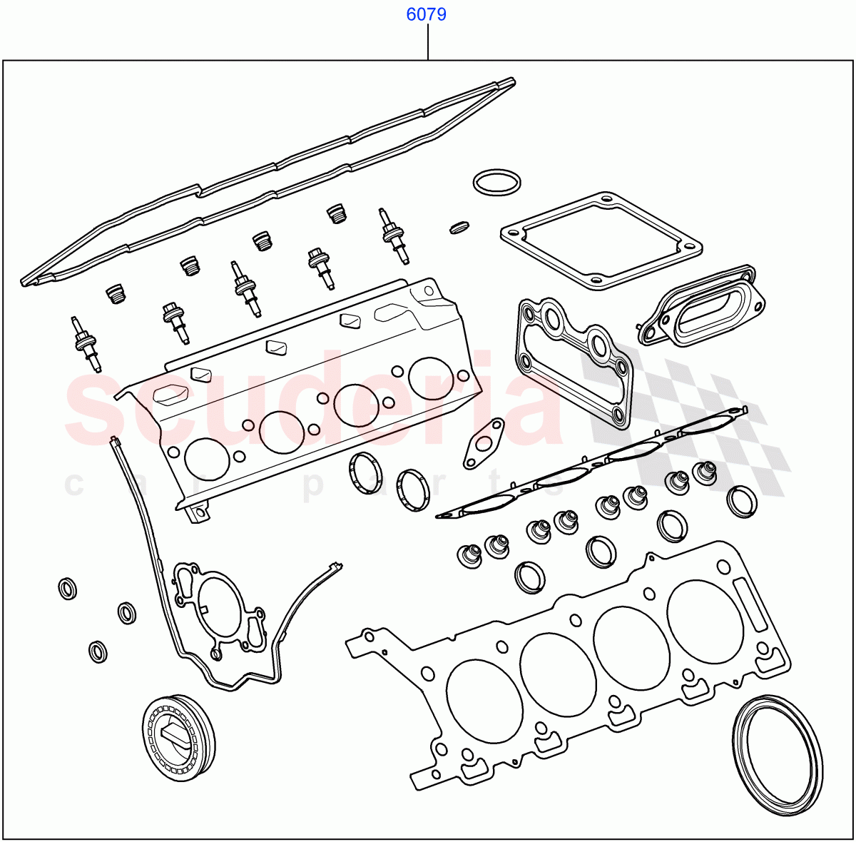 Engine Gasket Kits (AJ Petrol 4.4 V8 EFI (220KW)) of Land Rover Land Rover Range Rover Sport (2005-2009) [4.4 AJ Petrol V8]