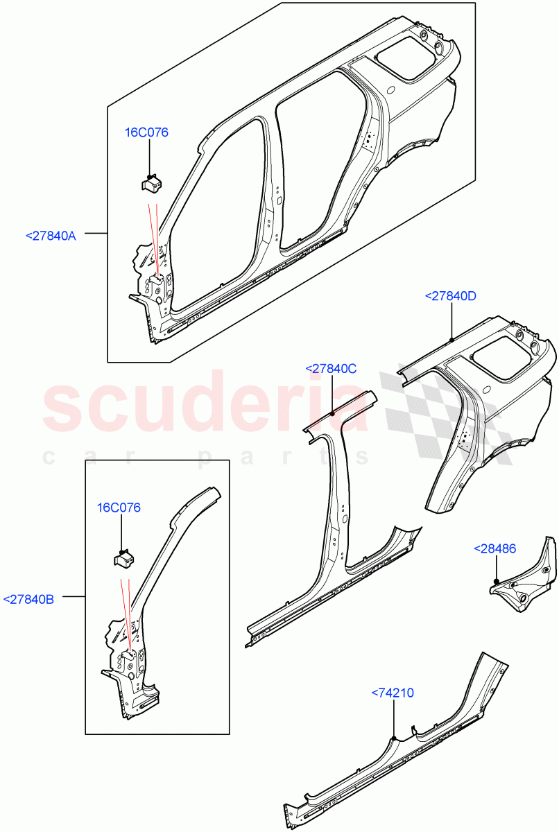 Side Panels - Outer (Itatiaia (Brazil)) ((V) FROMGT000001) of Land Rover Land Rover Discovery Sport (2015+) [2.0 Turbo Petrol GTDI]