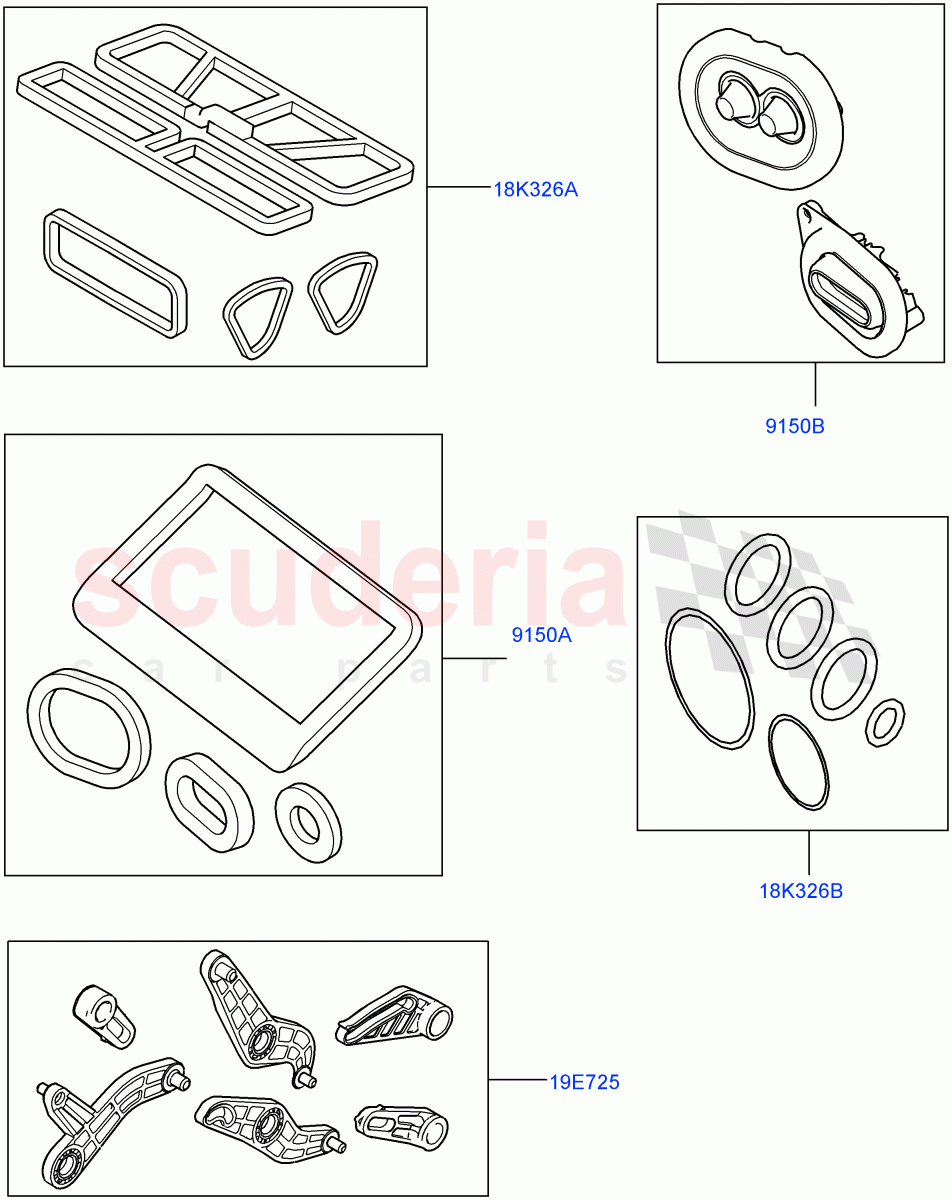 Heater/Air Cond.External Components (Service Kit, Main Unit) of Land Rover Land Rover Range Rover Velar (2017+) [2.0 Turbo Petrol AJ200P]