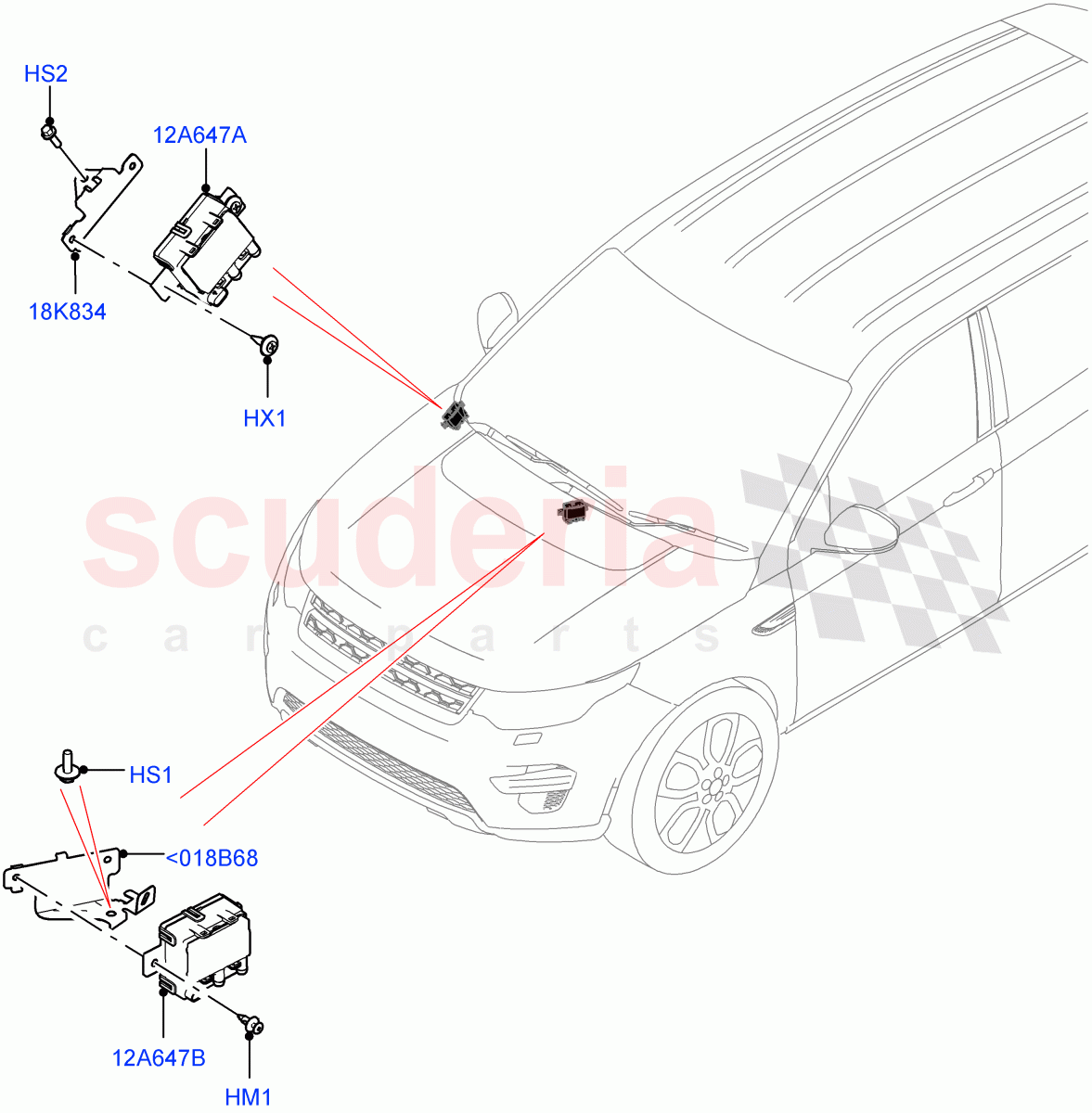 Air Conditioning And Heater Sensors (Changsu (China), Air Purge Ionisation / PM2.5) ((V) FROMMG575835) of Land Rover Land Rover Range Rover Evoque (2019+) [2.0 Turbo Diesel]