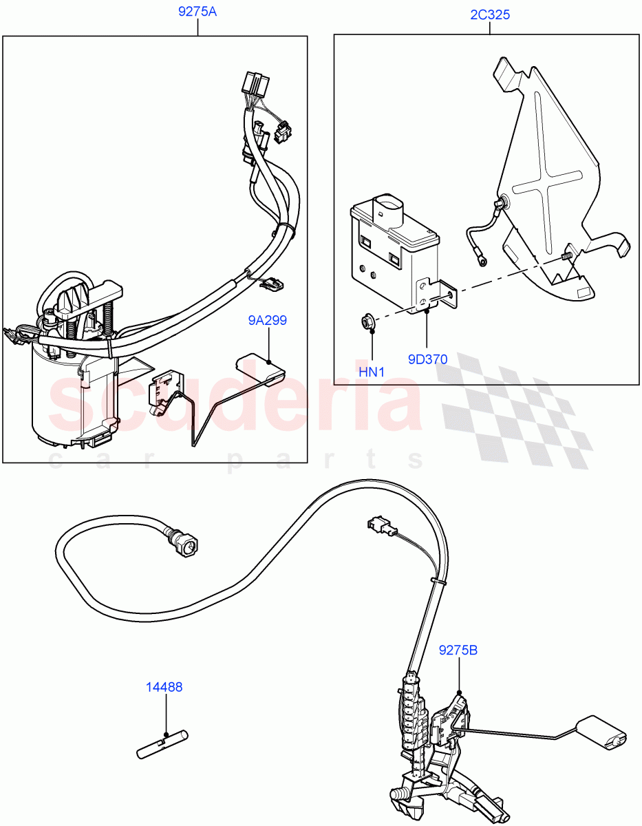 Fuel Pump And Sender Unit (5.0L OHC SGDI SC V8 Petrol - AJ133) ((V) FROMAA000001) of Land Rover Land Rover Range Rover (2010-2012) [5.0 OHC SGDI SC V8 Petrol]