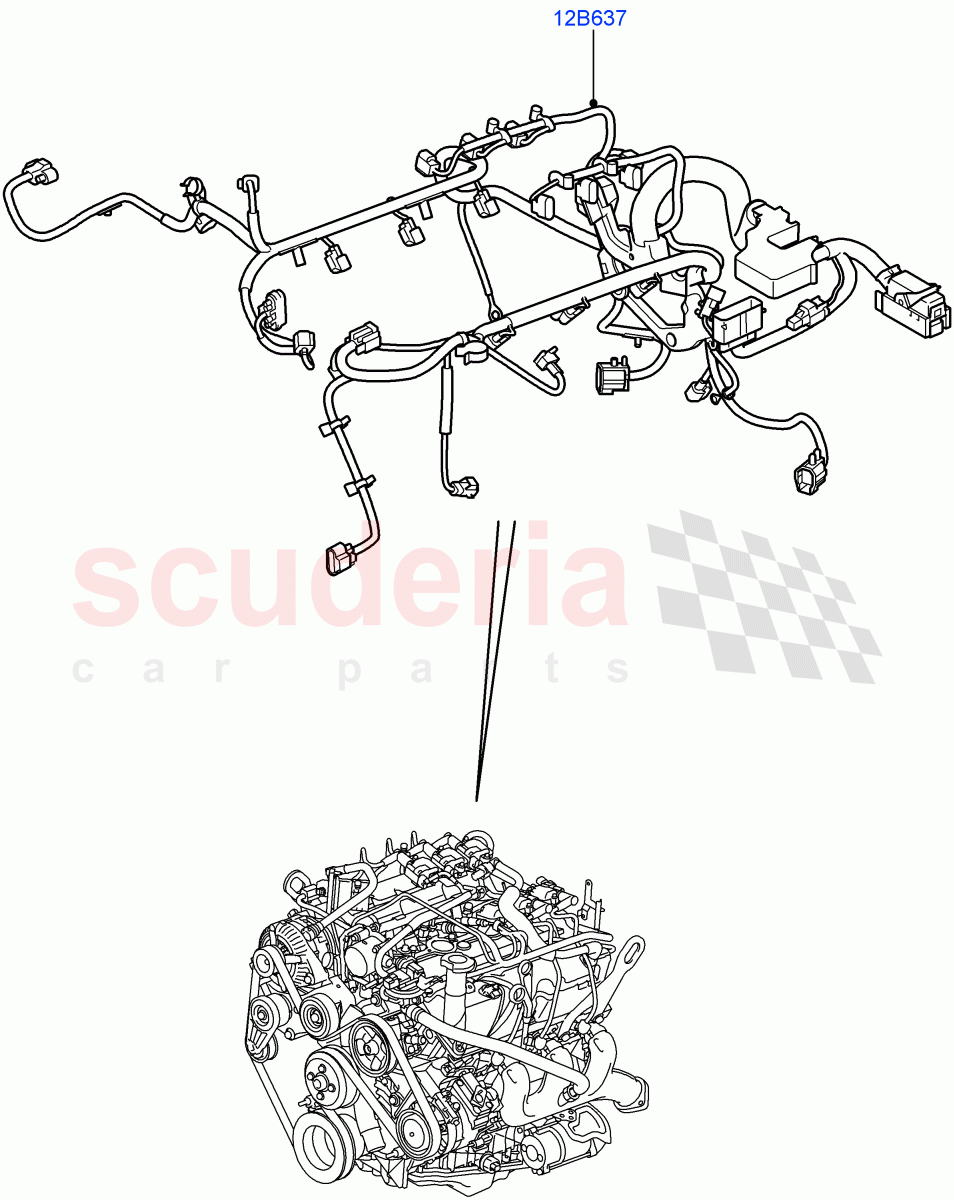 Electrical Wiring - Engine And Dash(Engine)(Cologne V6 4.0 EFI (SOHC))((V)FROMAA000001) of Land Rover Land Rover Discovery 4 (2010-2016) [5.0 OHC SGDI NA V8 Petrol]