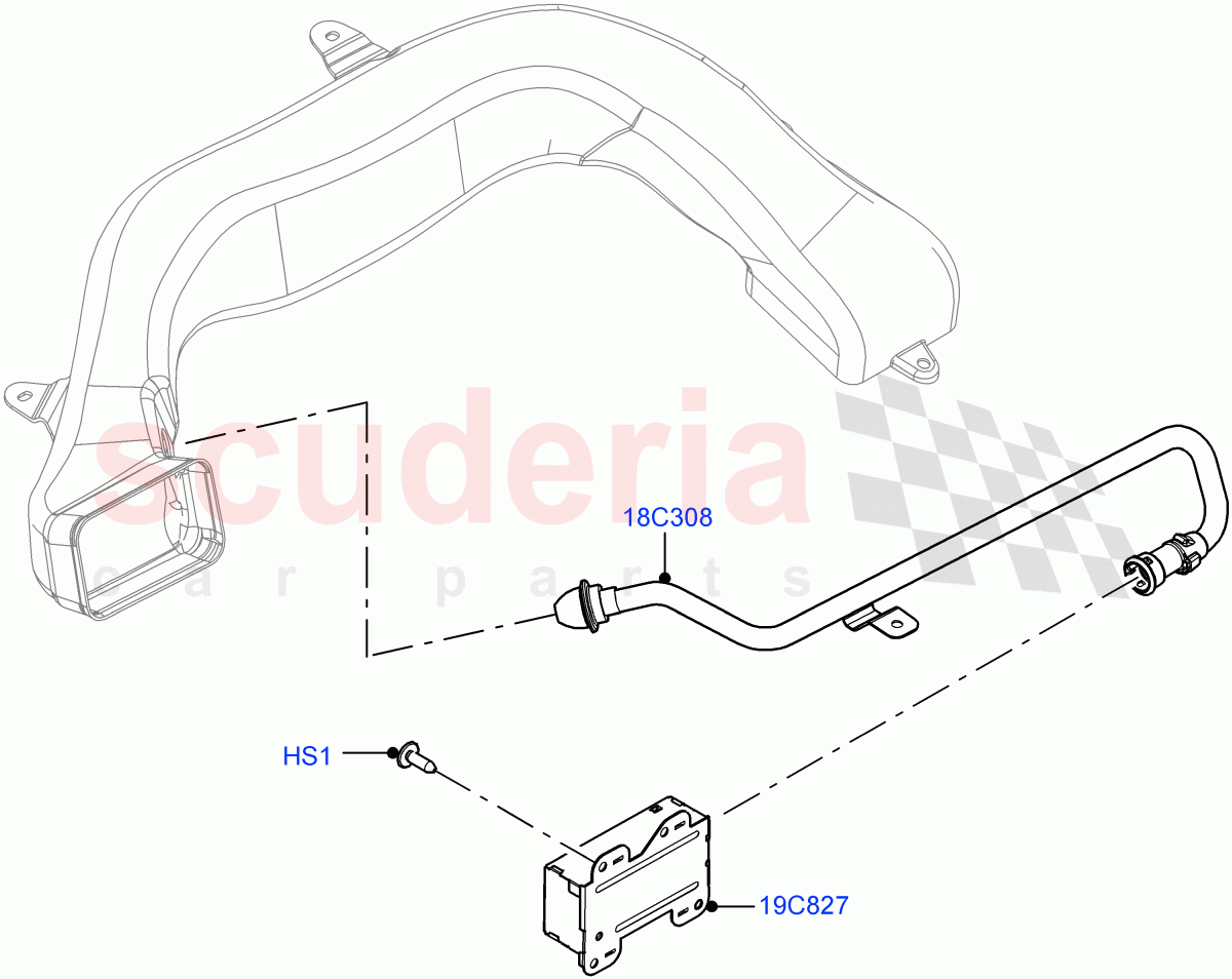 Heater/Air Cond.External Components (Ioniser) (Itatiaia (Brazil), Cabin Air Quality Ionisation, Air Purge Ionisation / PM2.5) of Land Rover Land Rover Range Rover Evoque (2019+) [2.0 Turbo Diesel]