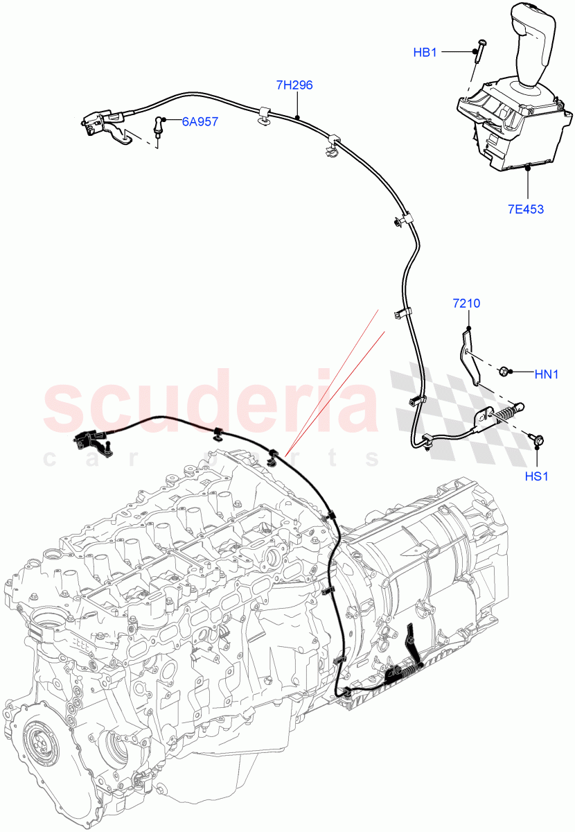 Gear Change-Automatic Transmission(3.0L AJ20P6 Petrol High,8 Speed Auto Trans ZF 8HP76)((V)FROMKA000001) of Land Rover Land Rover Range Rover Sport (2014+) [2.0 Turbo Diesel]