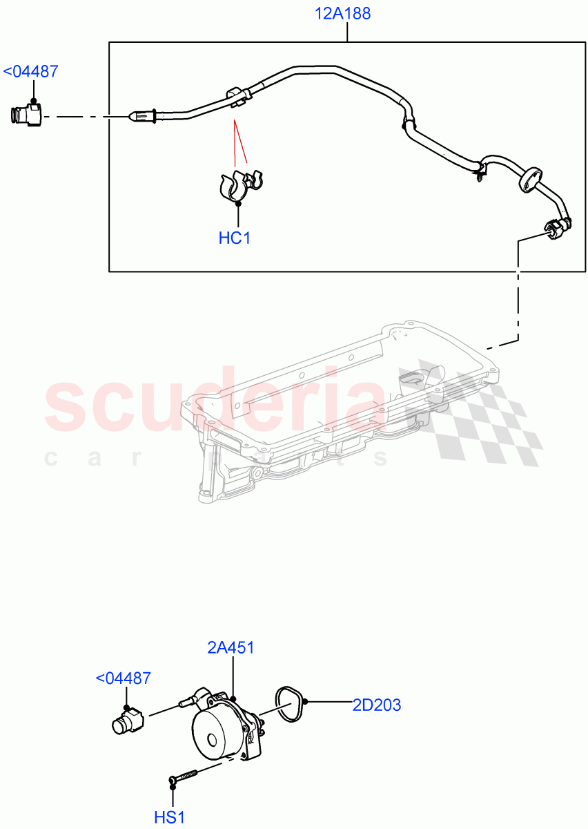 Vacuum Control And Air Injection (Nitra Plant Build) (5.0 Petrol AJ133 DOHC CDA) ((V) FROMM2000001) of Land Rover Land Rover Defender (2020+) [5.0 OHC SGDI SC V8 Petrol]