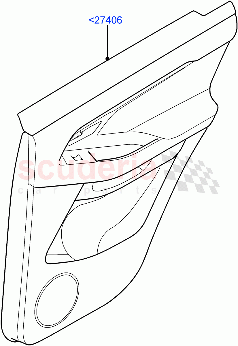 Rear Door Trim Panels(Itatiaia (Brazil)) of Land Rover Land Rover Range Rover Evoque (2019+) [2.0 Turbo Petrol AJ200P]