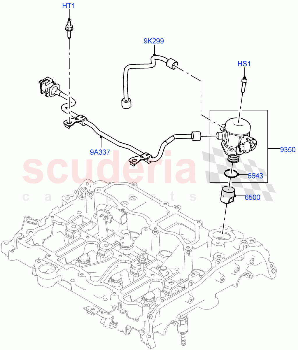 Fuel Injection Pump-Engine Mounted (2.0L I4 High DOHC AJ200 Petrol, Changsu (China), 2.0L I4 Mid DOHC AJ200 Petrol) of Land Rover Land Rover Discovery Sport (2015+) [2.0 Turbo Petrol AJ200P]