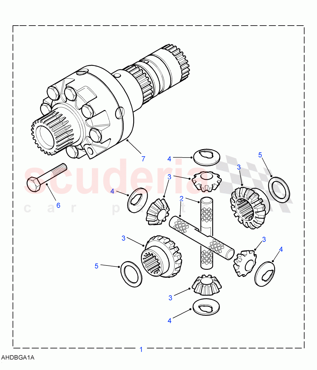 Differential ((V) FROM7A000001) of Land Rover Land Rover Defender (2007-2016)