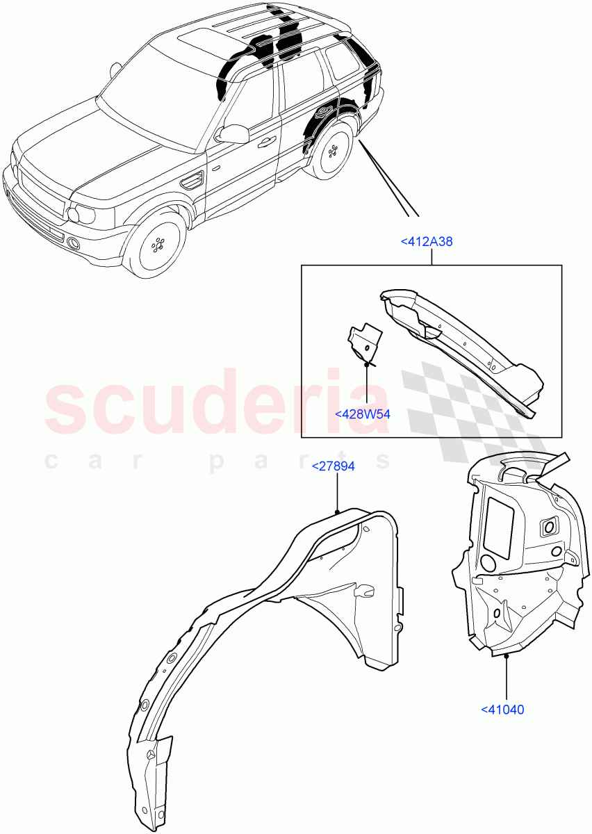 Side Panels - Outer((V)FROMAA000001) of Land Rover Land Rover Range Rover Sport (2010-2013) [3.0 Diesel 24V DOHC TC]