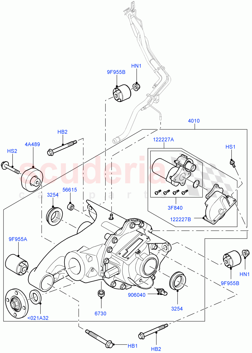 Rear Axle ((V) FROMAA000001) of Land Rover Land Rover Range Rover Sport (2010-2013) [3.0 Diesel 24V DOHC TC]