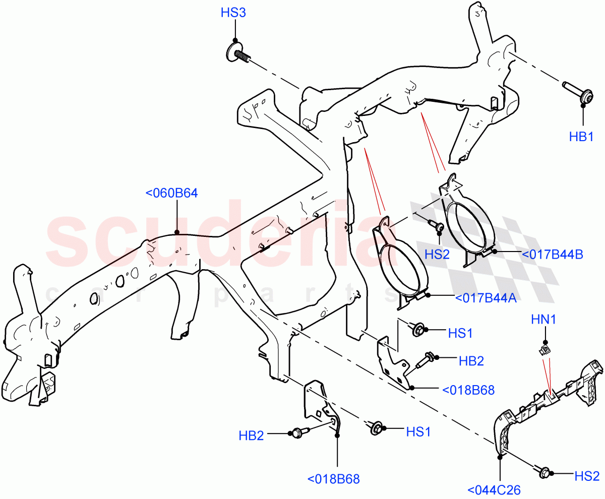 Instrument Panel(Internal Components) of Land Rover Land Rover Range Rover Velar (2017+) [2.0 Turbo Diesel]