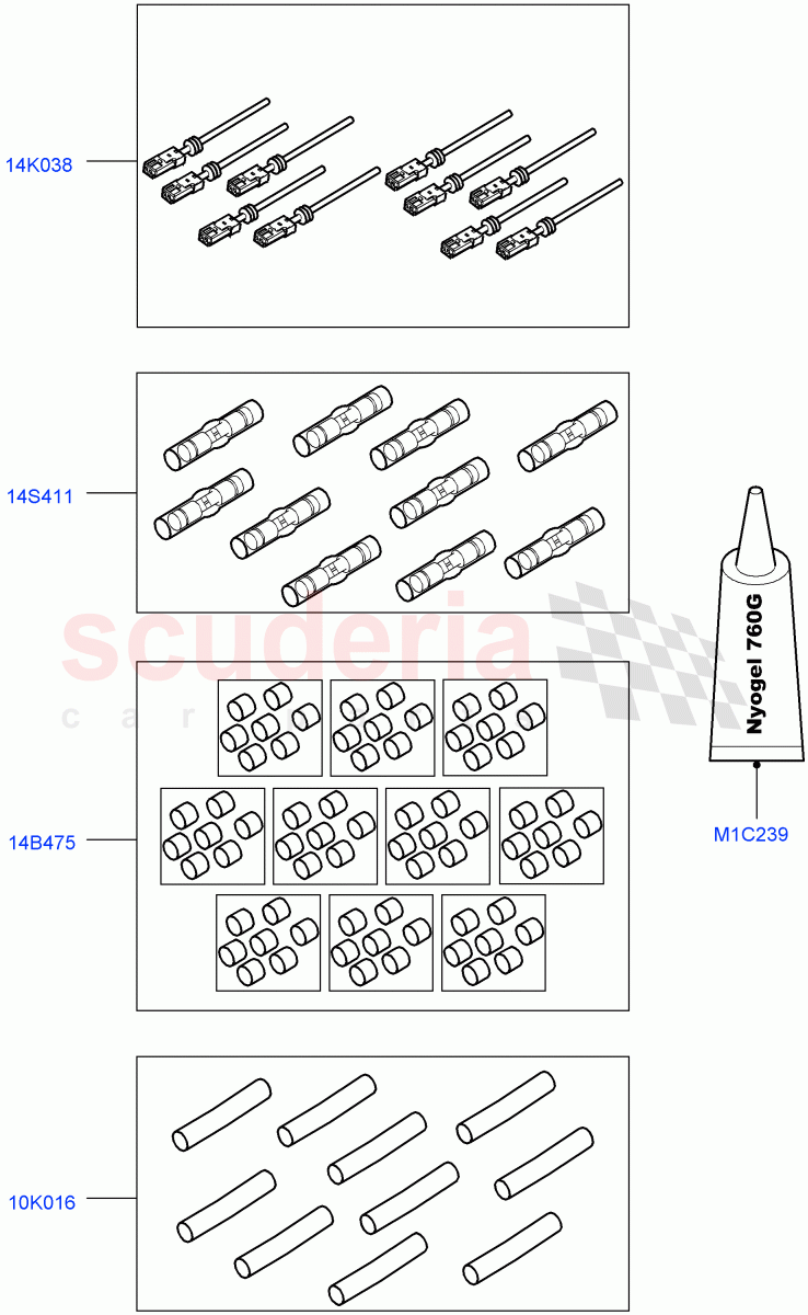 Pigtail Wiring Kits  (Halewood (UK)) of Land Rover Land Rover Discovery Sport (2015+) [1.5 I3 Turbo Petrol AJ20P3]