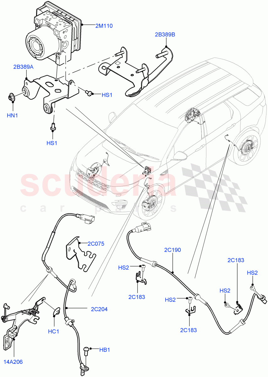 Anti-Lock Braking System (Itatiaia (Brazil)) ((V) FROMGT000001) of Land Rover Land Rover Discovery Sport (2015+) [2.2 Single Turbo Diesel]