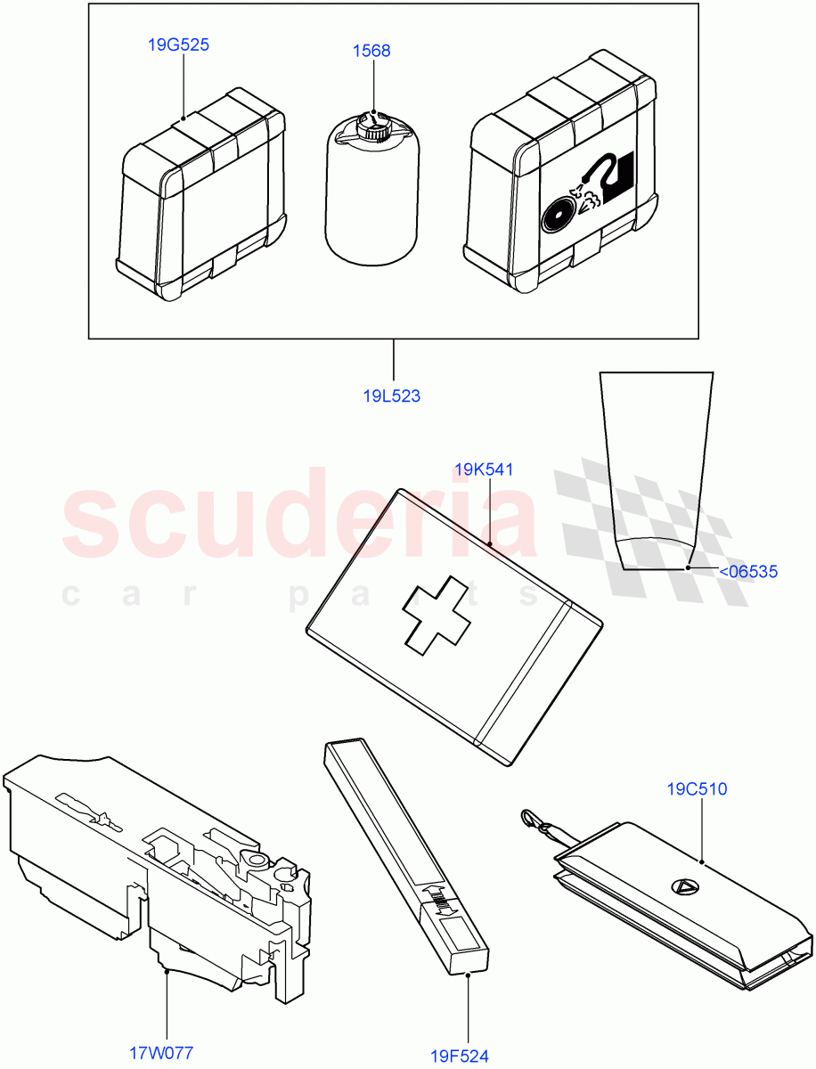 Emergency And Safety Equipment(Factory Fitted) of Land Rover Land Rover Defender (2020+) [3.0 I6 Turbo Diesel AJ20D6]