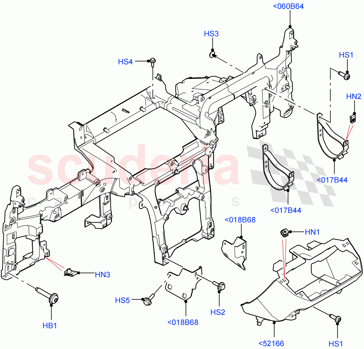 Instrument Panel (Internal Components) of Land Rover Land Rover Defender (2020+) [5.0 OHC SGDI SC V8 Petrol]