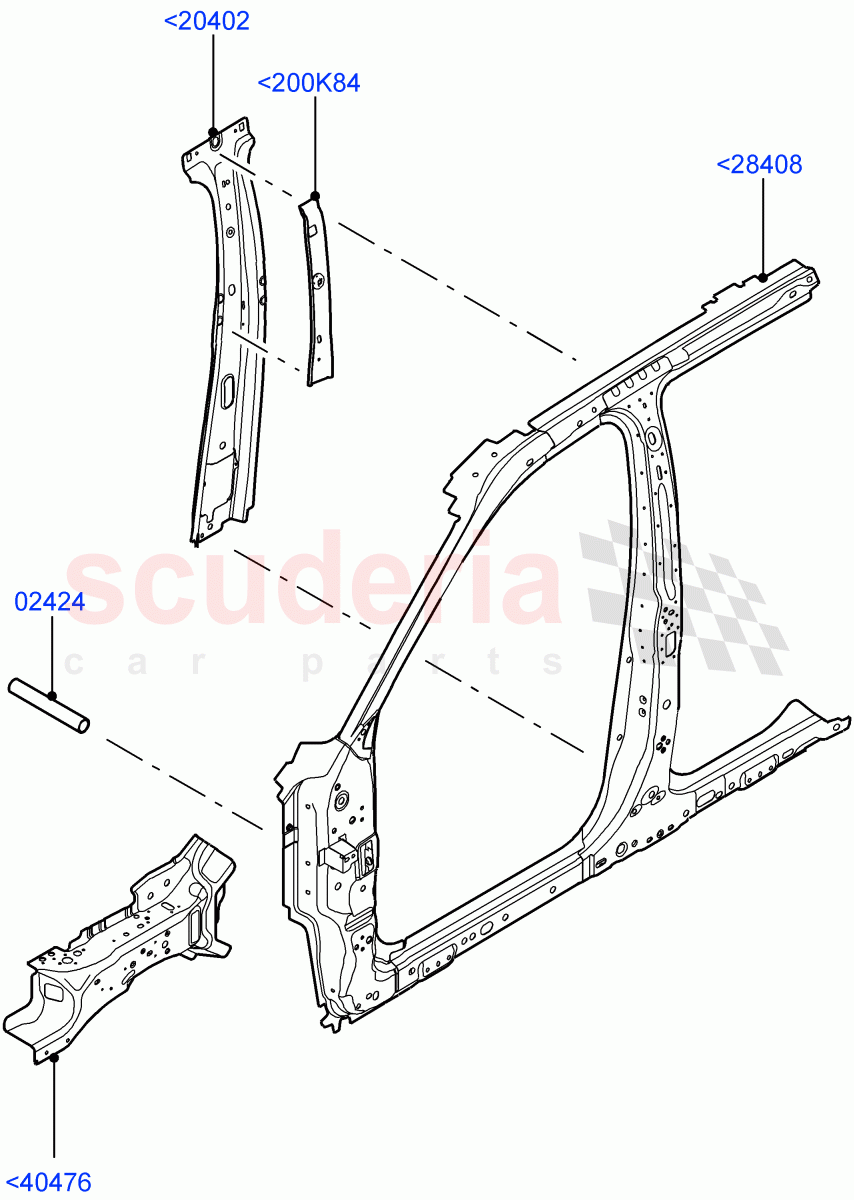 Side Panels - Inner (Front) (Halewood (UK)) of Land Rover Land Rover Discovery Sport (2015+) [2.0 Turbo Petrol GTDI]